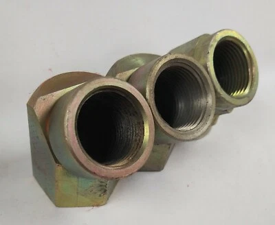 1" FNPT TO 1" FNPT STEEL 45° ELBOW FITTINGS (ASSORTED LOT OF 3) 5505-16-16 - Image 1 of 4