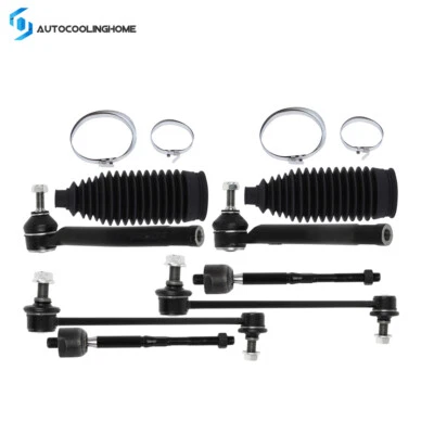 8pcs For 2013-2019 Nissan LEAF Sentra Steering Front Tie Rod End Sway Bar Link - Image 1 of 4