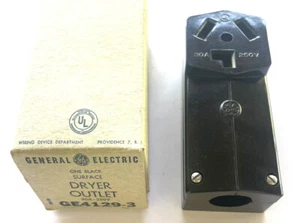 Toma de corriente secadora de montaje en superficie General Electric 30A 250V - Imagen 1 de 5