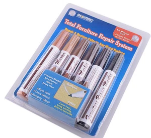 Furniture Repair Markers Stain Scratch Floor Pens Restore Color Set 12pcs/Set - Picture 1 of 1