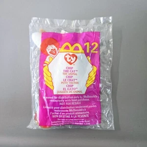 1999 McDonalds Teenie Beanie Babies #12 Chip the Cat Sealed - Picture 1 of 1