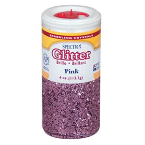 Pacon Spectra Glitter Sparkling Crystals, Pink, 4-Ounce Jar (91820) - Picture 1 of 1