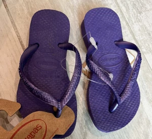 havaianas kinder flip flop lila. USA Größe 9c. Eur 25/26 (23-24) - Bild 1 von 2