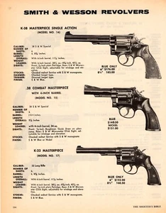 1978 Print Ad of Smith & Wesson S&W Model 15, 17 K22 14 K38 Masterpiece Revolver - Picture 1 of 2