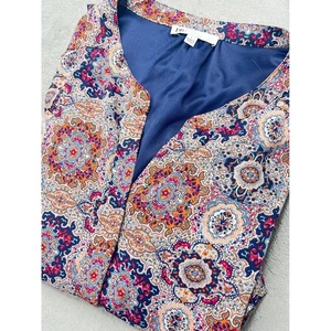 Vestido midi DR2 estampado cachemir manga larga cordón cintura informal talla S - Imagen 1 de 10