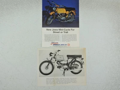 1972 Jawa 50 Golden Sport Mustang Dealer Brochure and Spec Sheet Minibike B11991 - Imagem 1 de 2