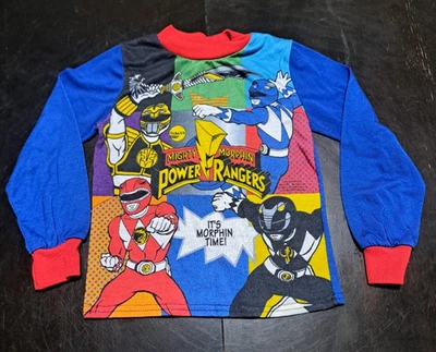 Camisa De Colección 1993 Saban Mighty Morphin Power Rangers Niños Niños Talla 6 Hecha en EE. UU. Foto 1 de 4
