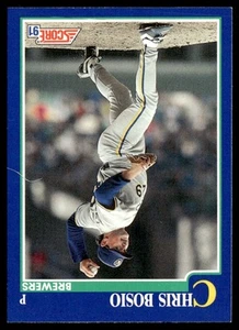 1991 Score Chris Bosio Milwaukee Brewers #43 - Picture 1 of 2