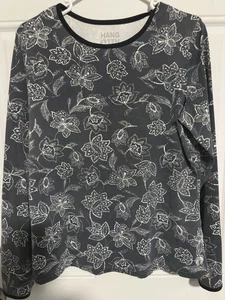 Hang Ten Damen Pullover Langarm Reißverschlusstasche UV 50+ Strand Surfer Shirt Gr. L - Bild 1 von 8