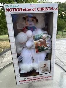 De Colección Telco Motion-Ettes de Navidad Nieve Bebé Niña Animado e Iluminado Nuevo - Imagen 1 de 12