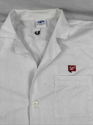 Walgreens Farmacia Farmacia Uniforme Calzoncillo Chaqueta Blanco Manga Corta Foto 1 de 4