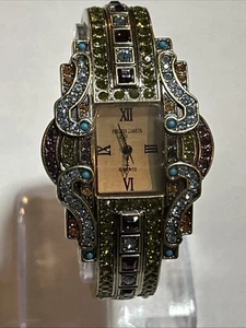 HEIDI DAUS Armband Uhr Bunt Swarovski Kristall Art Deco Stil NEU QVC - Bild 1 von 6