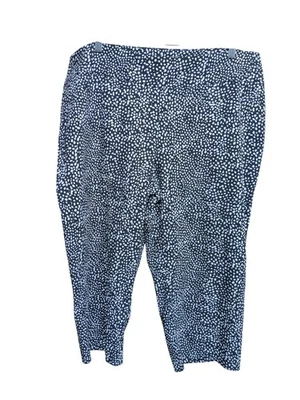 Calça cropped feminina New Directions preta e branca tamanho 20W - Imagem 1 de 4