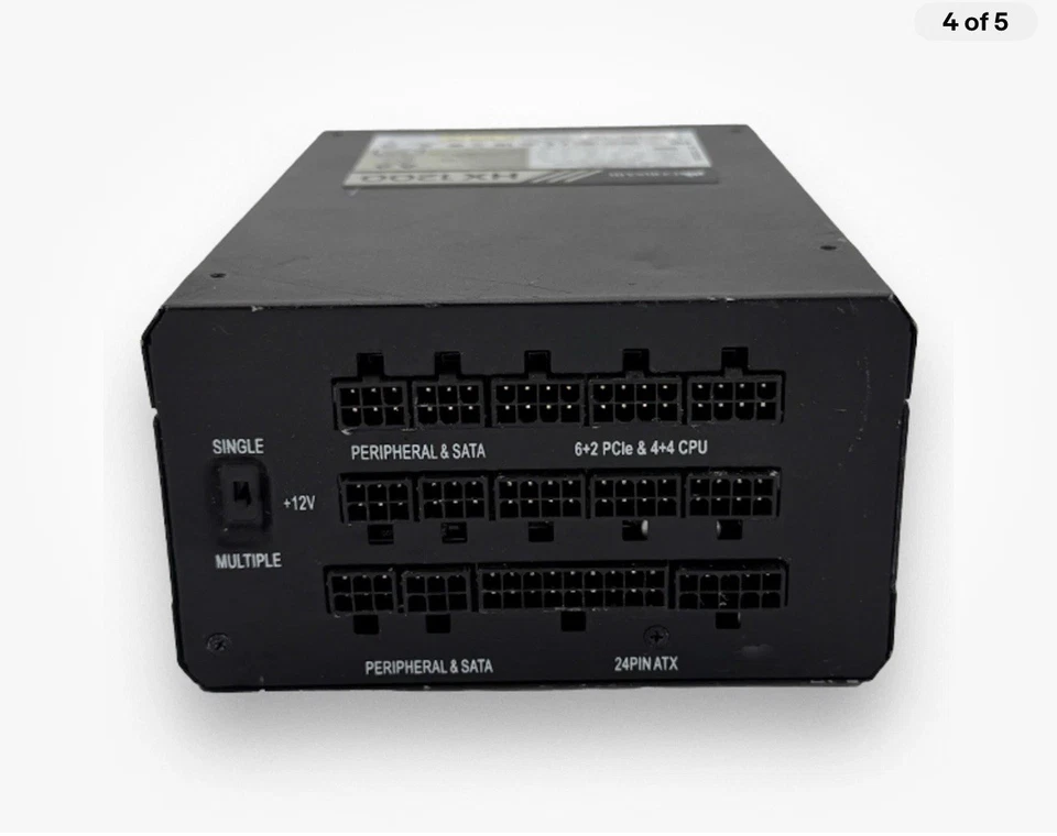 Corsair HX1200 ATX PC-Netzteil - 1200 Watt - 80 Plus Platinum ohne Kabel   - Bild 1 von 4