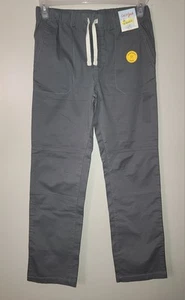 NEW BOYS CAT & JACK GRAY PULL ON CASUAL PANTS SIZE 16 - Picture 1 of 3
