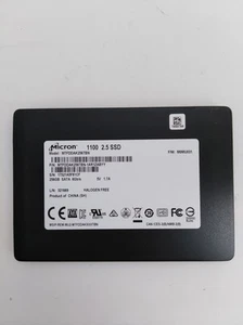 Lot of 2 Micron 1100 MTFDDAK256TBN 256 GB SATA III 2.5 in Solid State Drive - Picture 1 of 3