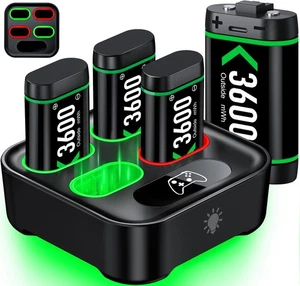 Batteria Ricaricabile Alta Capacità 3600 mWh per Controller Xbox One/Series X/S - Foto 1 di 7