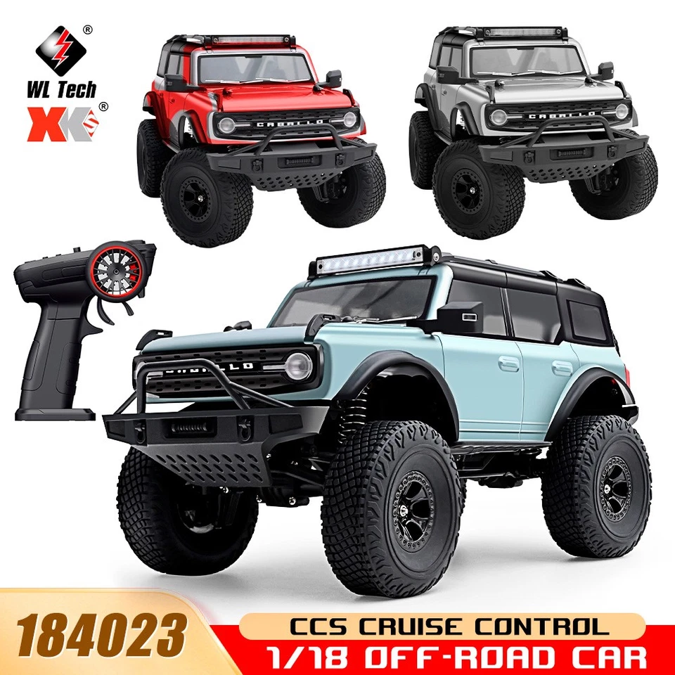 Wltoys 184023 RC Crawler 9km/h 4WD 1/18 CCS Cruise Control Sender Klettern Autos - Bild 1 von 4
