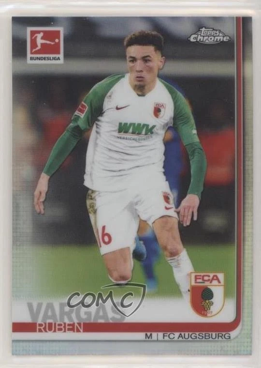 2019-20 Topps Chrome Bundesliga Refractor Ruben Vargas #82 Rookie RC - Image 1 of 2