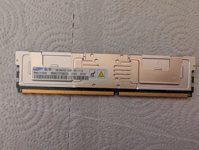 Samsung M395T5750CZ4-CE61 2GB 2RX4 PC2-5300F FULLY BUFFERED ECC DDR2-667 - Immagine 1 di 3