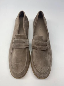 Mocasín All Saints para Hombres Sam Gamuza Taupe Penny Talla 13 - Imagen 1 de 11