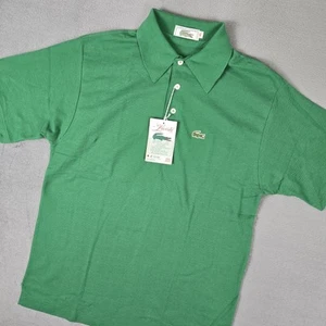 Lacoste Hemd Herren XL Grün Polo Krokodil Negligee 90er Vintage DS Neu mit Etikett - Bild 1 von 10
