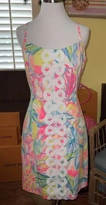Lilly Pulitzer NWT Shelli Stretch Shift Dress Fiesta Bamba $168 Size 0 - Picture 1 of 6
