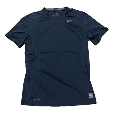 Camisa ajustada Nike Pro Combat M azul marinho - Imagem 1 de 4