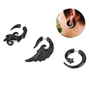 9pcs/Set Acrylic Earrings Punk Style Ear Stud Piercing Jewelry ISP - Picture 1 of 11