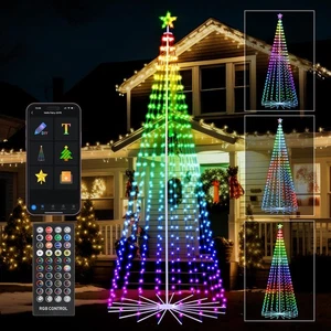 10FT Smart Christmas Tree Lights with App & Remote Control, 514 RGB Color Cha... - Bild 1 von 8