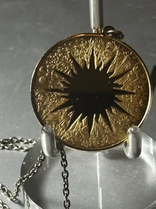 John Pinches 1976 24ct Gold Over Sterling Silver pendant Franklin Mint - Picture 1 of 14