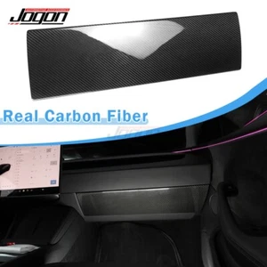 Carbon Passenger Glove Box Panel For Tesla Model 3 2024+ Glove Compartment Trim - Bild 1 von 9