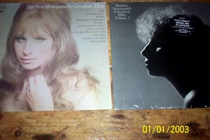 BARBRA STREISAND ( BARBRA STREISAND'S GREATEST HITS PART I & II ) 2 VINYL LP NM- - Picture 1 of 1