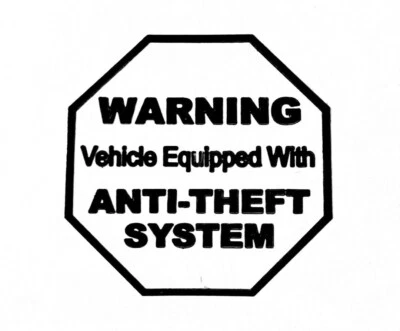 PRIME ⭐LOT OF 24!⭐ CAR TRUCK BOAT SECURITY SYSTEM ALARM STICKERS INSIDE WINDOW DECALS