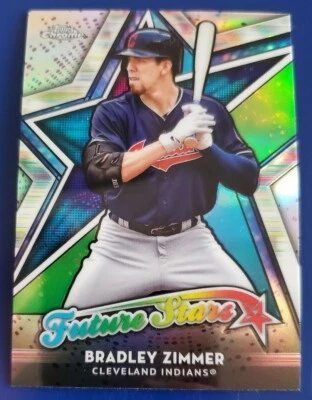 2018 Topps Chrome Future Stars Bradley Zimmer Cleveland Indians #FS-5 - Image 1 of 2