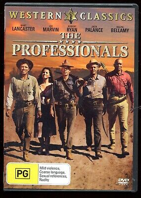 The Professionals - R4 DVD Classic Western Burt Lancaster • 6.77£