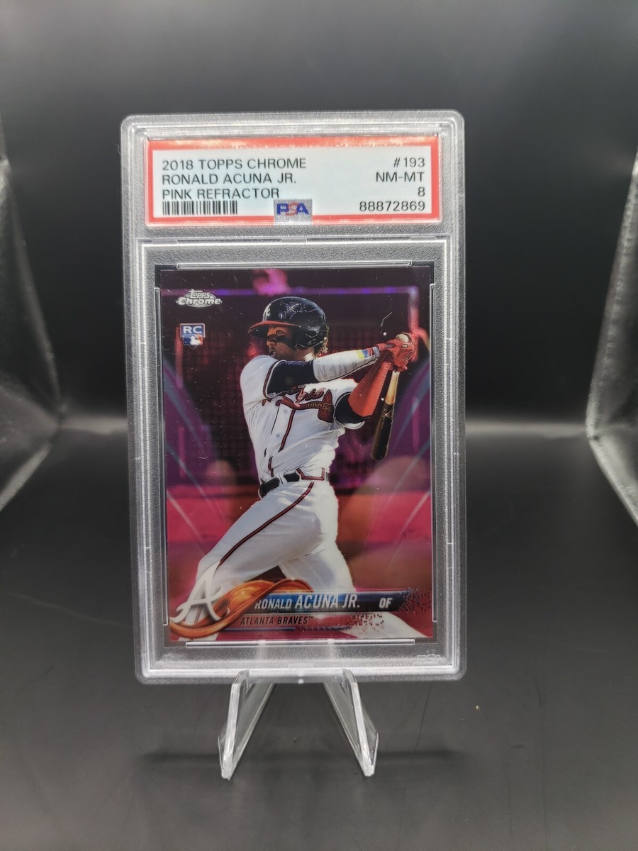Topps Chrome Baseball Card 2018 Topps Chrome Ronald Acuna Jr