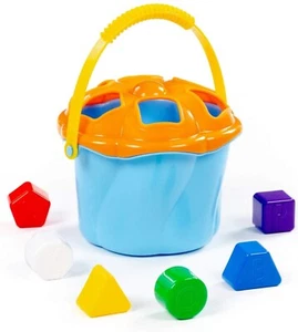 Formen Steckspiel Steckbausteine im Eimer Steckbox Sortierspiel 231711 - Bild 1 von 5