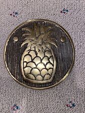 Vintage Brass Pineapple Wall Hanging