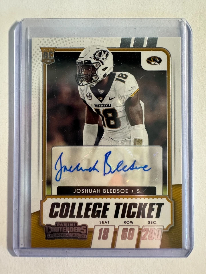 K186,080 - 2021 Panini Contenders Draft Picks #255 Joshuah Bledsoe Auto RC - Image 1 of 1
