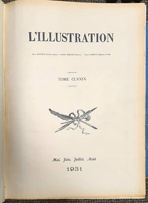 1931 L'Illustration Tome CLXXIX Revue illustrée Livre ancien - Photo 1/4