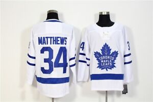NEW Toronto Maple Leafs #34 Auston Matthews Blue White Stitched Hockey Jersey