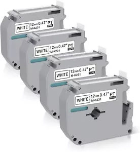 M-K231 M-K231s For Brother P Touch PT-M95,PT-90,PT-70,PT-65 Label Maker Refills - Picture 1 of 7