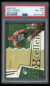 2003-04 SPx Paul Pierce /25 PSA 8 Boston Celtics #99 MVP