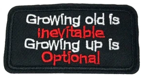 Patch Sew On Take Off Embroidered Clothing Hats Jackets Coat Sign Message A403 - Picture 1 of 3