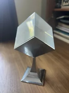 Vintage Bob Cornel Space Age PHOTO PRISM Spinning Lucite Cube Frame, 1970s - Picture 1 of 7