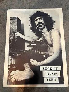 Vintage Original 1968 FRANK ZAPPA Sock It To Me, Yeh! Poster 29" x 22" - Bild 1 von 1