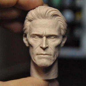Unpainted 1/6 hero man Willem Dafoe Head Sculpt Fit 12'' Male Soldier Figure Bo - Imagen 1 de 4
