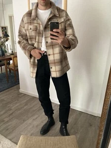 LINDBERGH Overshirt hellbraun/beige kariert Übergangsjacke Holzfäller Cowboy L - Bild 1 von 9
