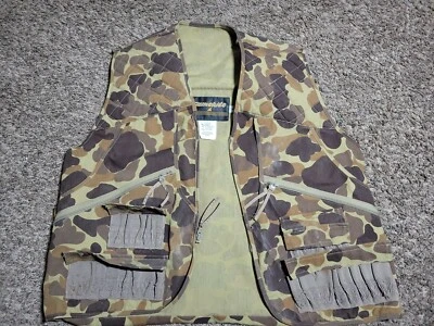 Vtg Duck Camo Vest Gamehide Hunting Game Pouch Waterproof Bird Hunt Sz Men's m - Image 1 of 4